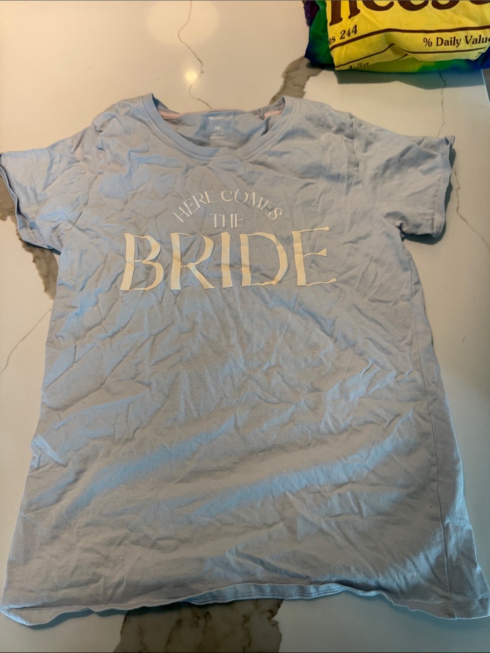 Light Blue "Here Comes The Bride" Tee